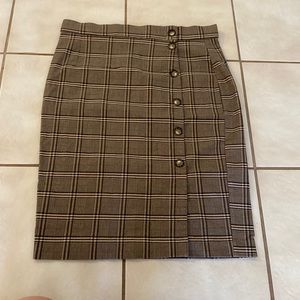 JL Tartan Straight Skirt